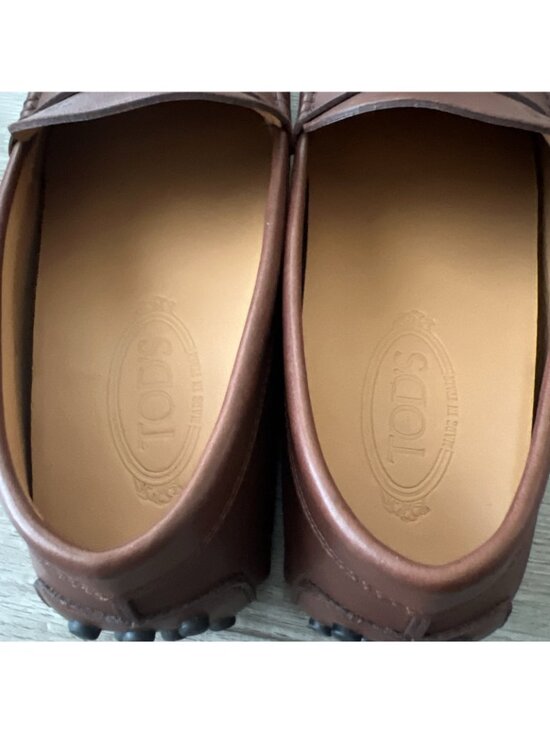Tod\'s City Gommino Leather Penny Loafers Mens US 9 Cuoio Brown Slip On Italy New main image 4
